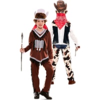 Cowboy und Indianer Kostüm für Kinder