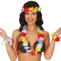 Hawaiianisches farbenfrohes Set - 4 Stück