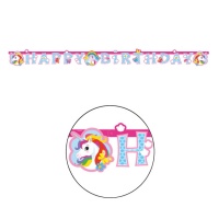 Happy Birthday Einhörner Kranz - 1,79 m