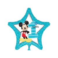 Mickey Star Ballon Nummer 1 48 cm - Anagramm