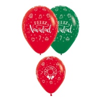 Latex-Weihnachtsballons 30 cm - Sempertex - 12 Stk.