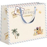 Geschenktüte 35 x 28 x 15 cm mit den Heiligen Drei Königen - 1 Stück