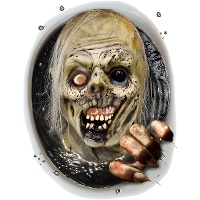 30 x 40 cm Zombie Toiletten Dekoration Aufkleber