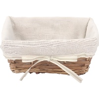 Rechteckiger rustikaler Korb 22 x 15 x 9 cm