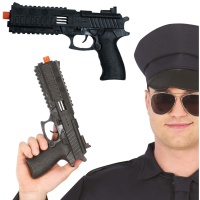 28cm schwarze Polizeipistole mit Zähnen