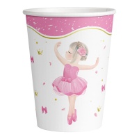 Balletttänzerin Becher 250 ml - 8 Stück