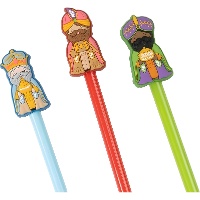 Kugelschreiber mit Drei-Könige-Motiv, 19 cm - 1 Stück