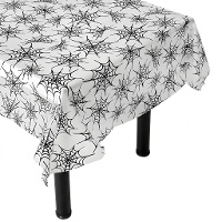 Tischtuch mit schwarzem Spinnennetz 2,50 x 1,35 m
