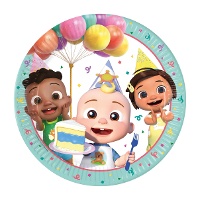 Platos de Cocomelon de 23 cm - 8 unidades