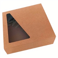 Kasten für den Dreikönigskuchen, 32 x 32 x 8 cm, Kraft