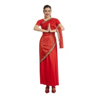 Bollywood Hindu Kostüm für Frauen Rot