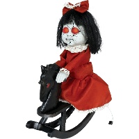 Animierte Horror-Puppe mit Licht- und Soundeffekten