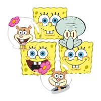 SpongeBob-Masken - 6 Stück