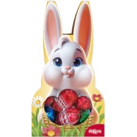 Häschen mit 60 g Schokoladeneiern