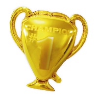 Ballon in Form einer goldenen Champion-Trophäe, 65 cm