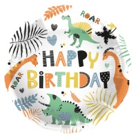 Happy Birthday Dino Ballon 45 cm - Folat