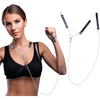 BDSM-Halsband mit Leine, 90 cm