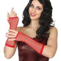 Lange Mesh-Handschuhe