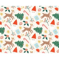 Weihnachtsgeschenkpapier mit Rentiermotiv 2 x 0,70 m