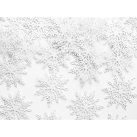 Schneestern-Papierdekoration 3 cm - 10 Stk.
