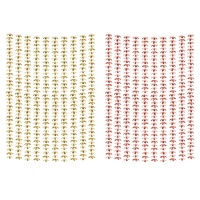 Metallischer Blumenvorhang - 1,00 x 2,10 m