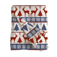 Weihnachts-Rentier-Decke 1,50 x 1,25 m