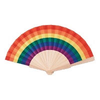 Regenbogenfächer aus Holz