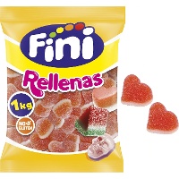 Gefüllte Herzen mit Pfirsichgeschmack - Fini - 1 kg