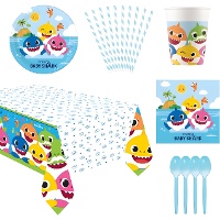 Party-Set für Baby Shark - 8 Personen