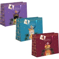 Geschenktüte 35 x 28 x 15 cm mit den Heiligen Drei Königen - 1 Stück