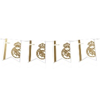 Wimpelkette von Real Madrid mit goldenem Wappen