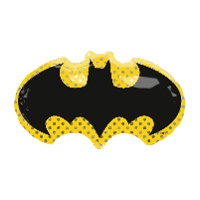 Batman-Folienballon (Schild) - 76 x 43 cm