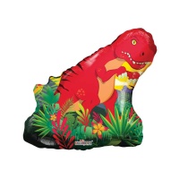 71 cm Dschungel Dinosaurier Silhouette Ballon