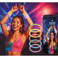 Leuchtende Neon-Armbänder - 15 Stück