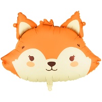 Fuchsballon, Orange und Creme, 57 x 42 cm
