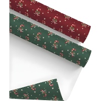 Geschenkpapier mit Zuckerstangenmuster, 2 x 0,70 m - 1 Stück
