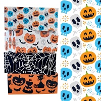 Kiste für Süßigkeiten mit fröhlichen Kürbissen, 18 x 13,5 x 7,5 cm - Decora - 1 Stück