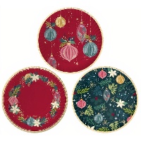 Deko-Tablett mit 30 cm Durchmesser - 2 Einheiten