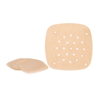 Quadratische perforierte Papierblätter für Airfryer 21,5 cm - 50 Stück