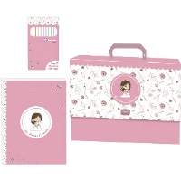 Gästebuch- und Fotoalbum zur Erstkommunion für Mädchen mit Filzstiften