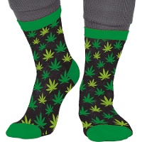 Marihuana-Socken für Erwachsene - 1 Paar