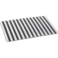 Platzset aus Kork, 45 x 30 cm - schwarz-weiß gestreift