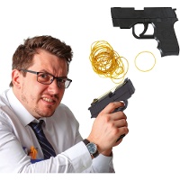 Gummibandpistole, 17 cm