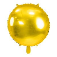 Runder Metallic-Ballon 59 cm - Partydeco