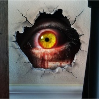 Selbstklebende Wanddekoration Auge 16 x 16 cm