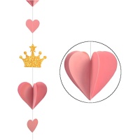 3D-Prinzessin und Herz-Anhänger 2,15 m