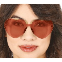 Transparente Herz-Sonnenbrille