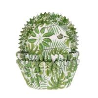 Grünes Blatt Cupcake-Kapseln - House of Marie - 50 Stk.