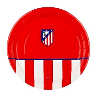 Roter Atlético de Madrid?Teller, Ø 23 cm - 8 Stück