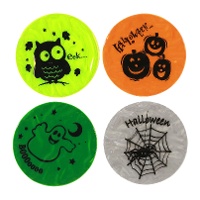 Halloween reflektierende Fensteraufkleber 10 cm - 4 Stück
